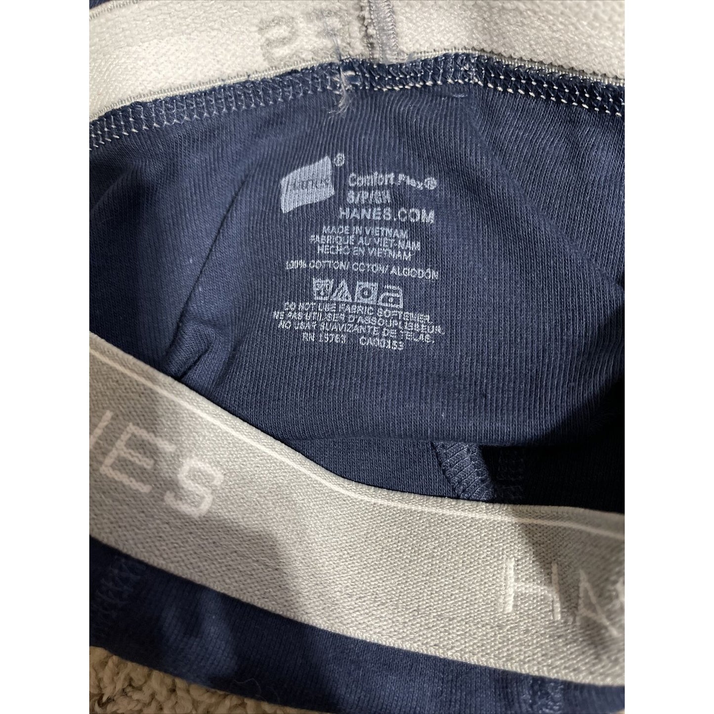 Men’s Dark Blue Hanes Comfort Flex Small Boxer Briefs New