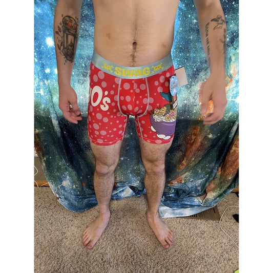 NWT Swag Boxers The Simpsons Krustyos Mens Boxer Briefs M Red  New And Unworn