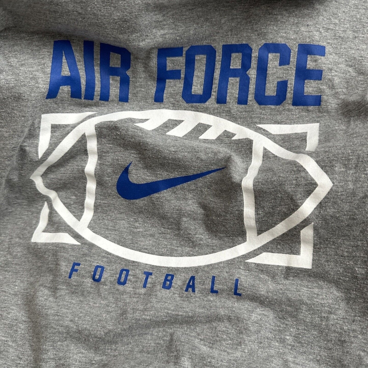 Men’s Gray The Nike Tee Medium Athletic Cut Air Force Football Falcons USAFA