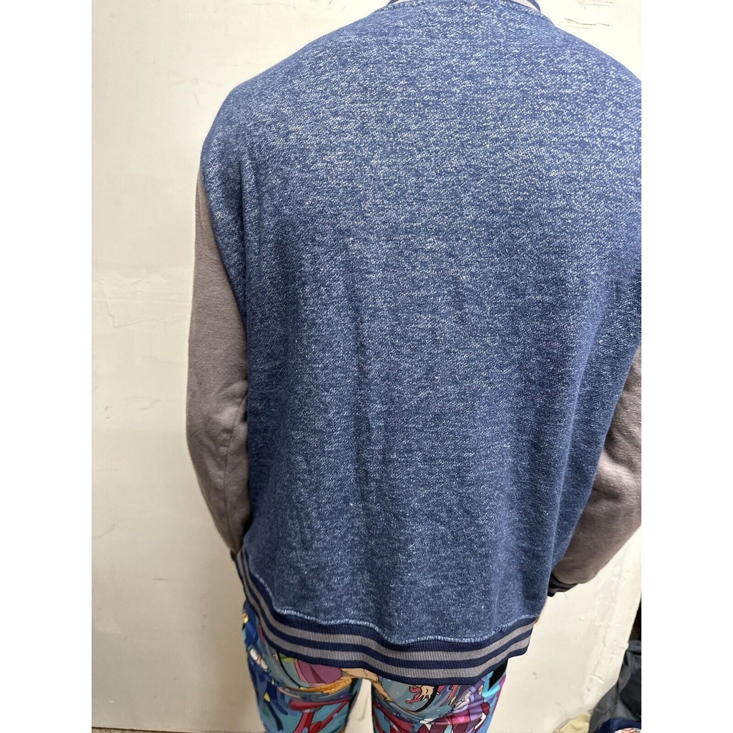Men’s Superman DC Comics Blue Superman Snap Up Jacket Small