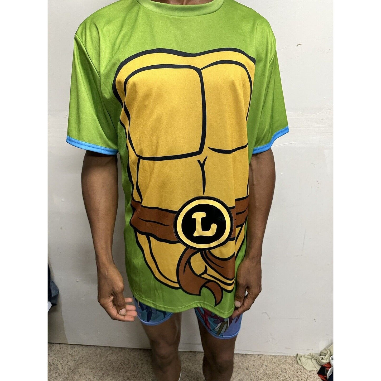Nickelodeon Teenage Mutant Ninja Turtles Mens L/XL Costume Shirt - Leonardo