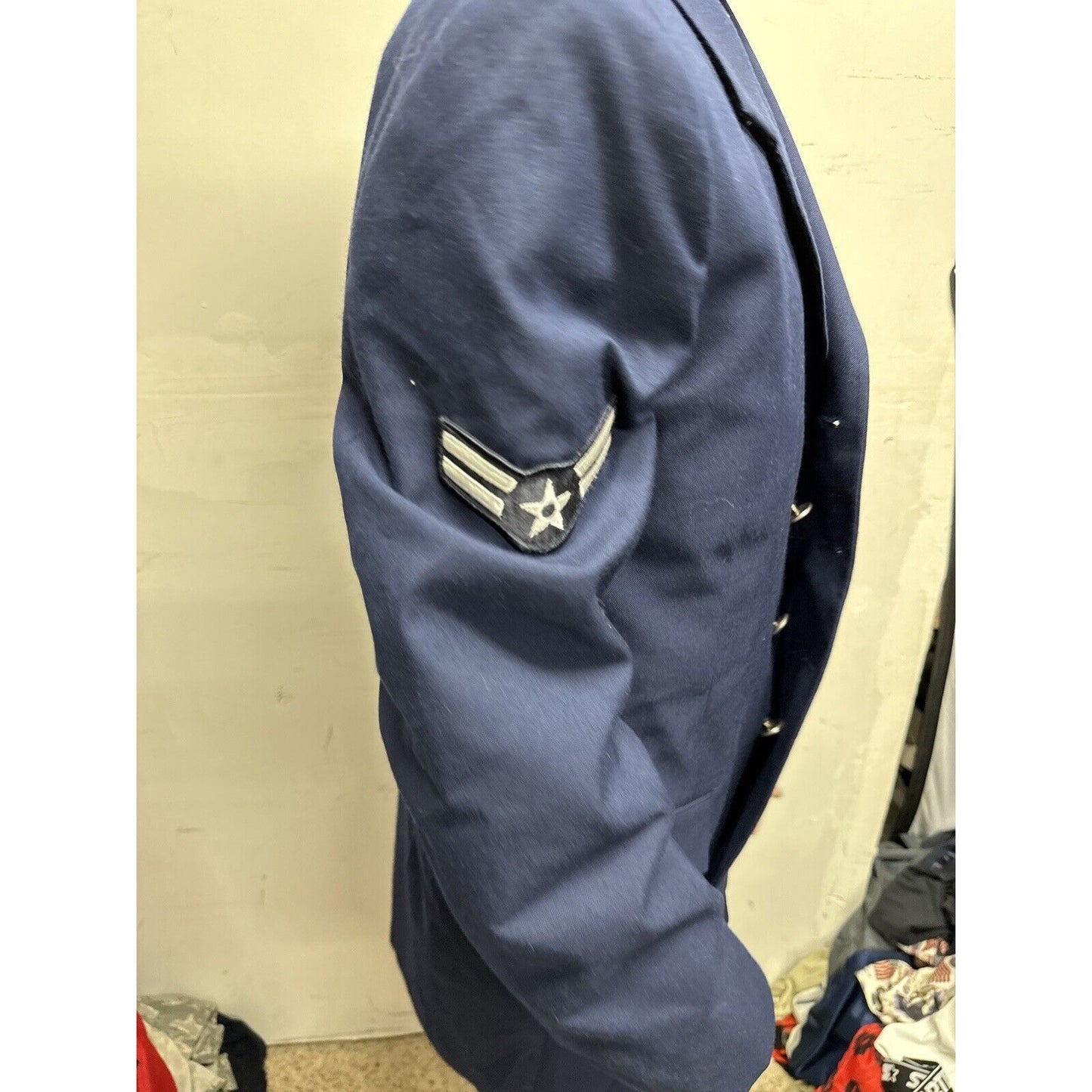 Men’s Air Force 40XL USAF Air Force Service Dress Coat Blue Enlisted Dscp