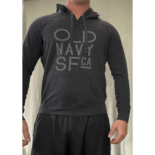 Old Navy SFCA Dark Gray Men’s Large Pullover Hooded Long Sleeves Sweatshirt