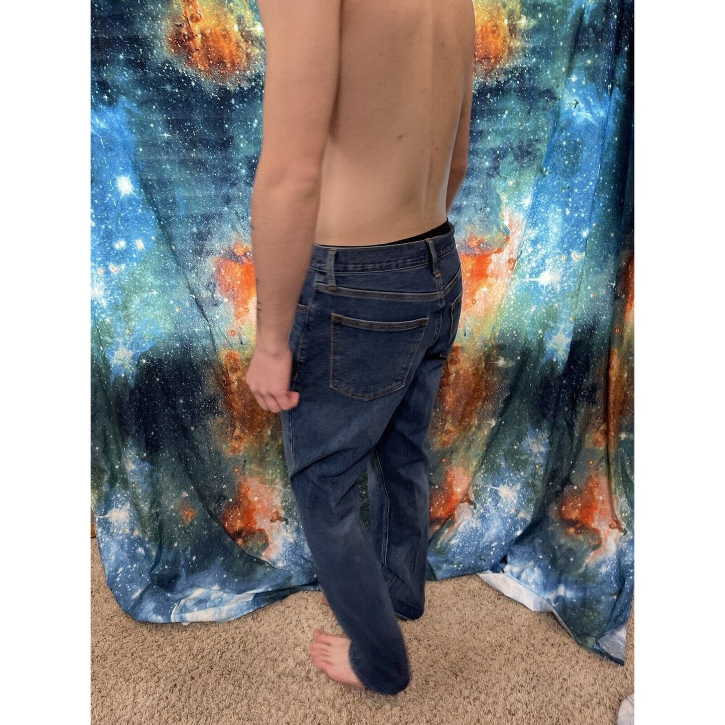 Men's Old Navy Athletic Taper Flex Blue Jeans 31" x 32"