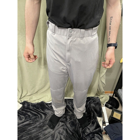 Rawlings Men's Semi-Relaxed Baseball Pants SZ Medium Grey