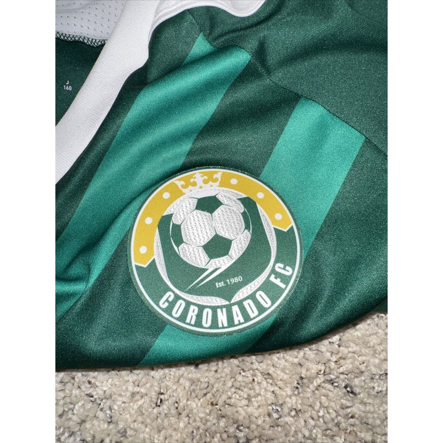 Youth Teen Large Green Adidas Coronado FC Soccer Jersey
