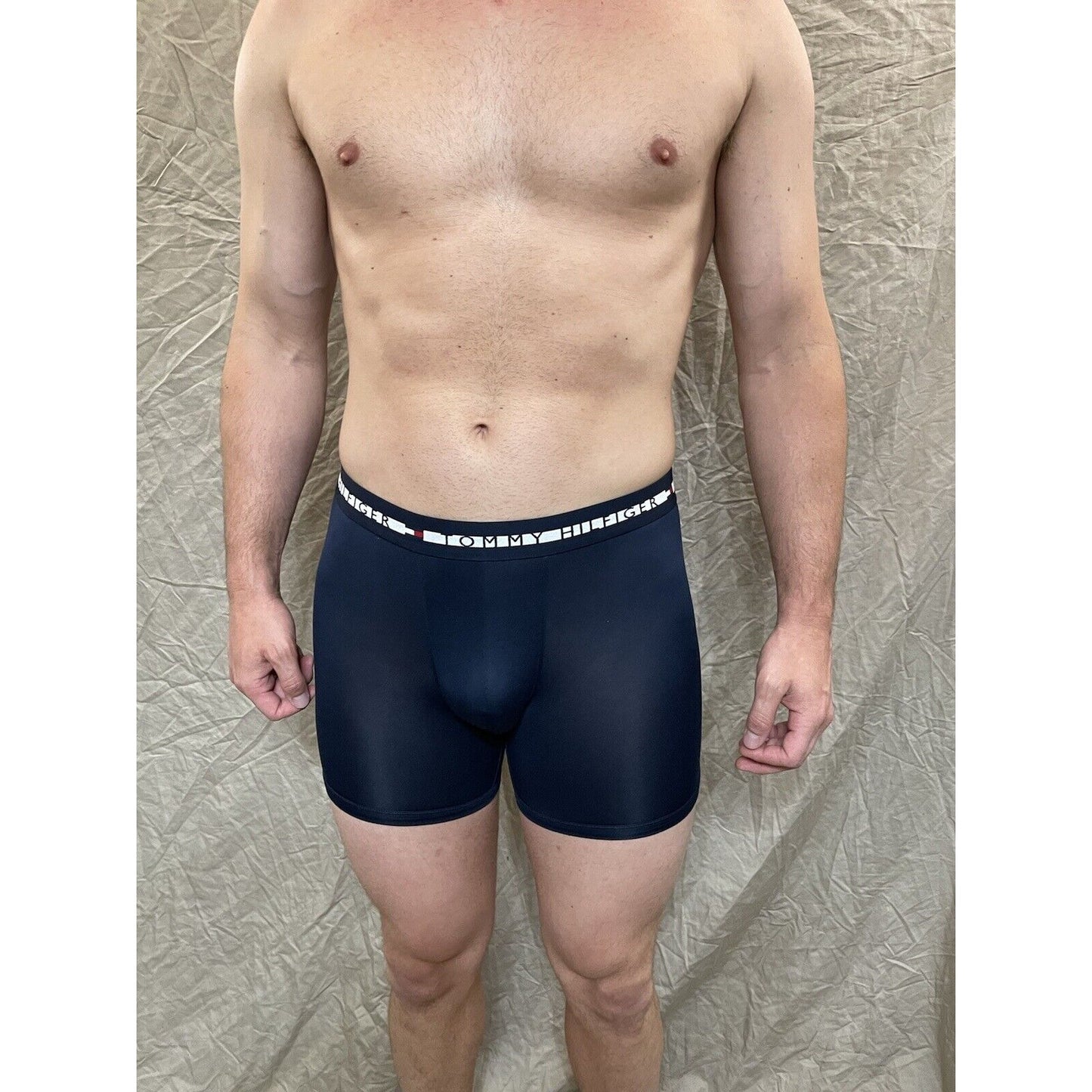 men's tommy hilfiger small dark blue compression boxer briefs