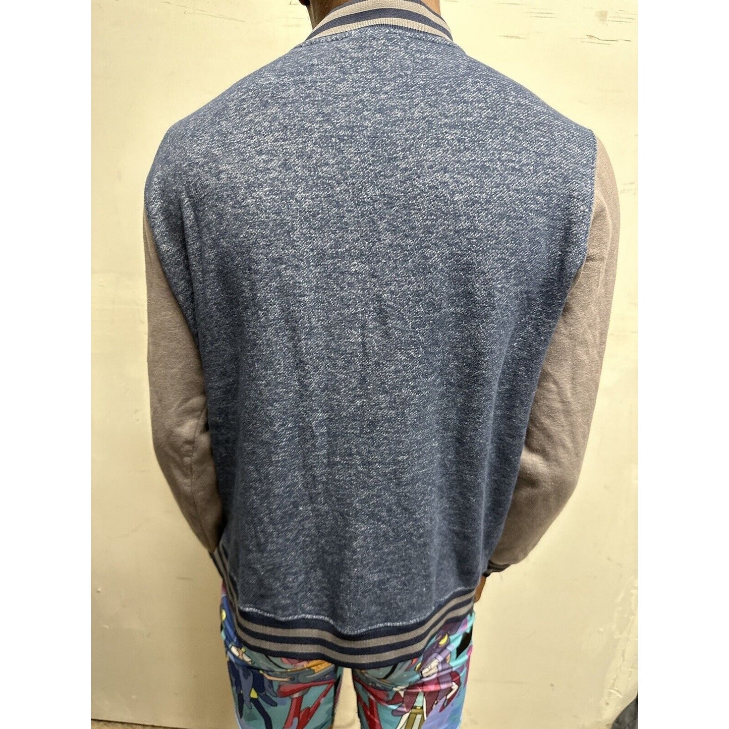 Men’s Superman DC Comics Blue Superman Snap Up Jacket Small