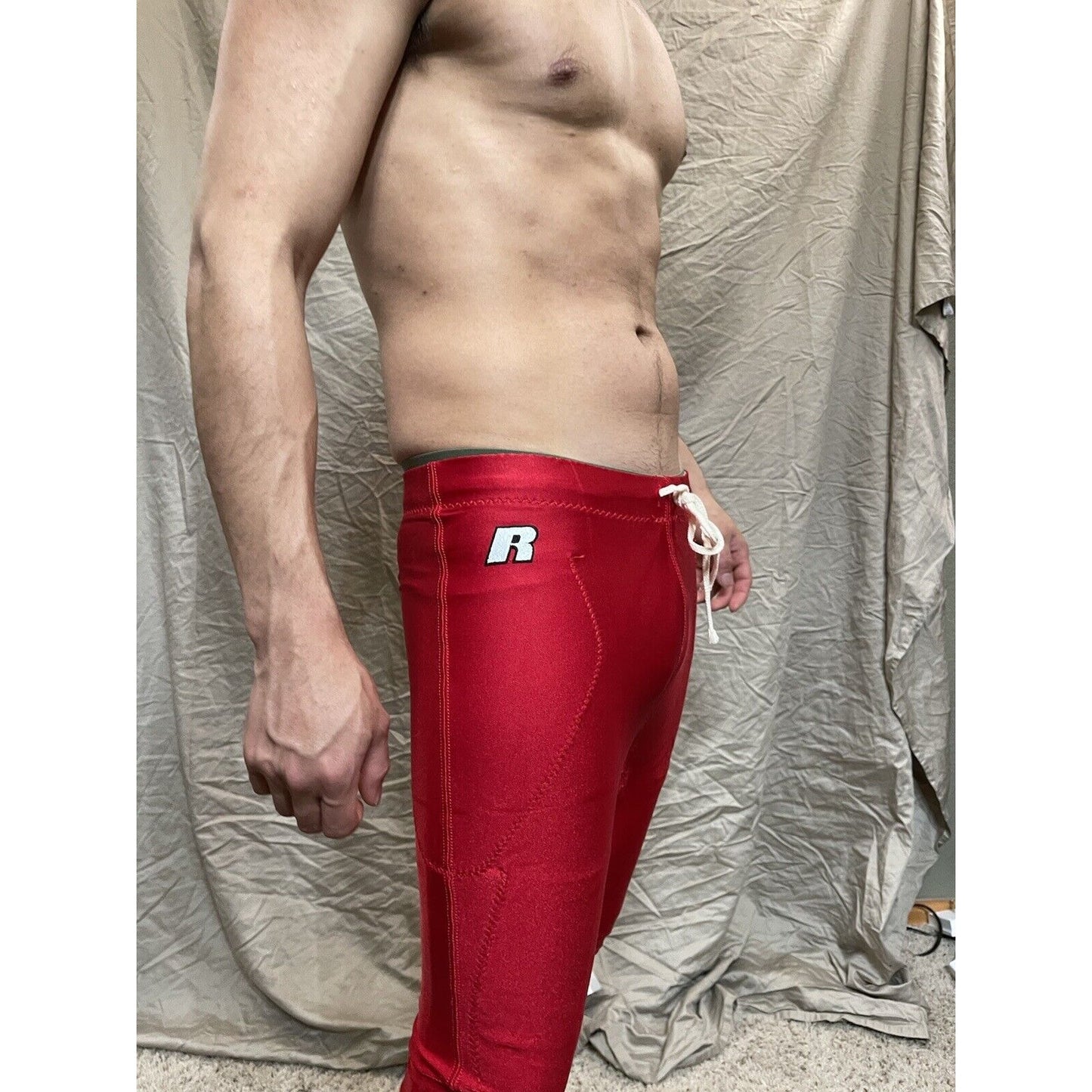 Men's True Red Russell Athletic Large Football Pants