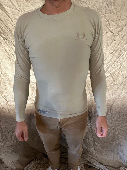 Men’s under armour tactical medium desert sand military long sleeve shirt