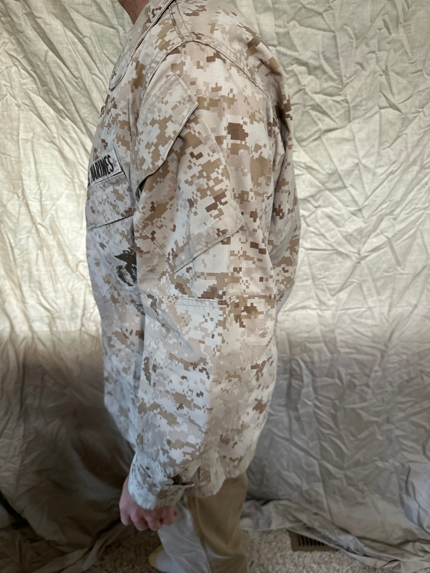 Men’s desert marpat usmc marine corps small regular blouse top