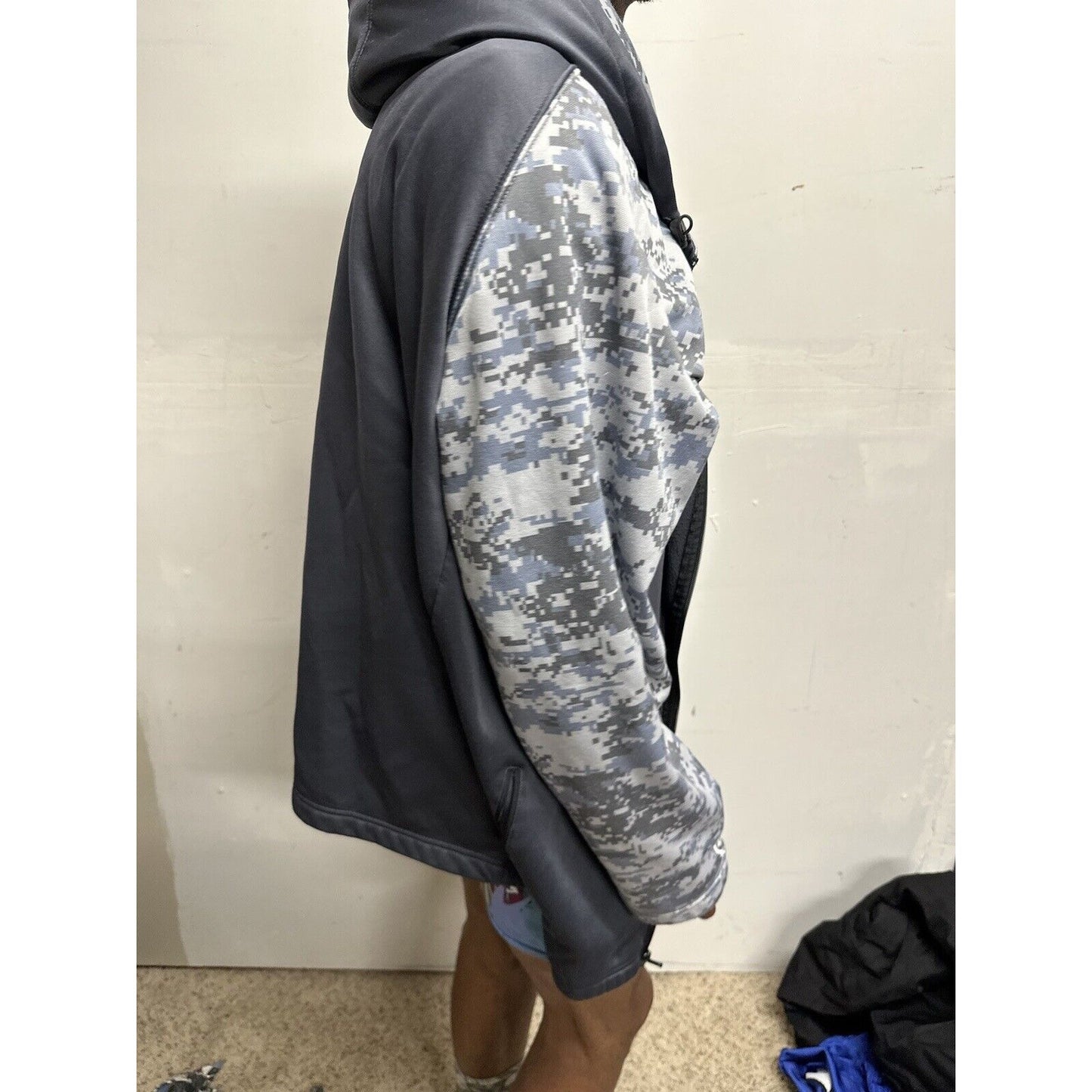 Men’s Colosseum 3XL Gray Camo Alabama Roll Tide Full Zip Hoodie Jacket