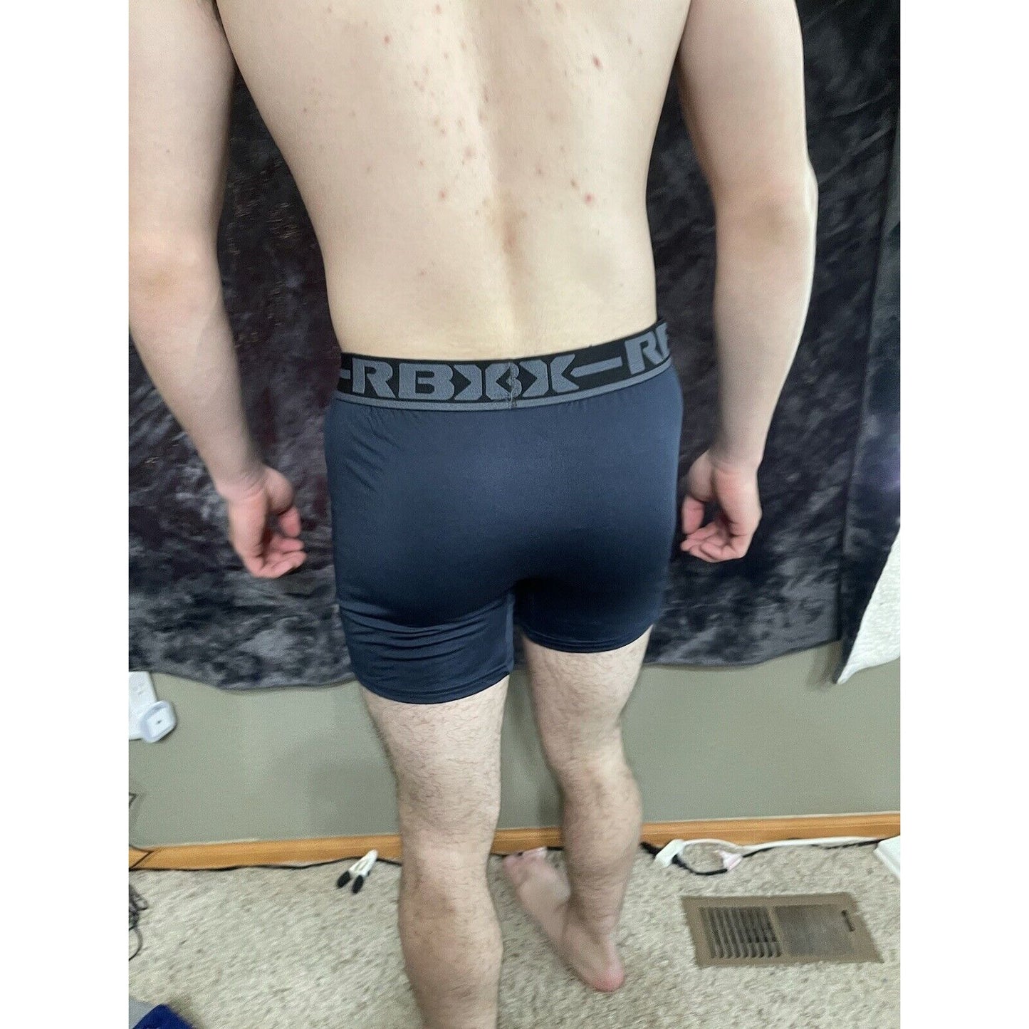 Men’s Large RBX Active Dark Blue Compression Shorts New