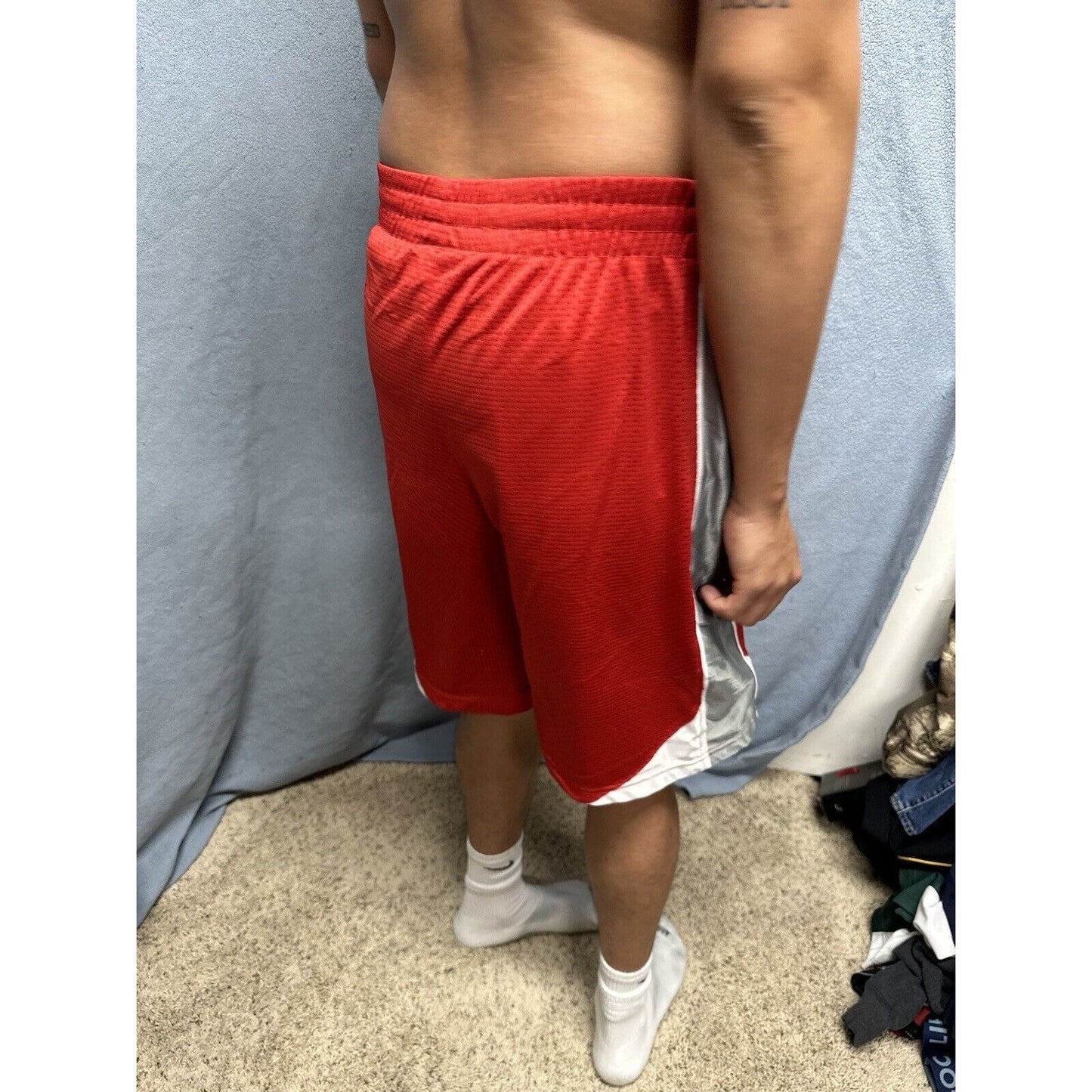Men’s Red Ohio State Large Colosseum Athletic Shorts With Pockets