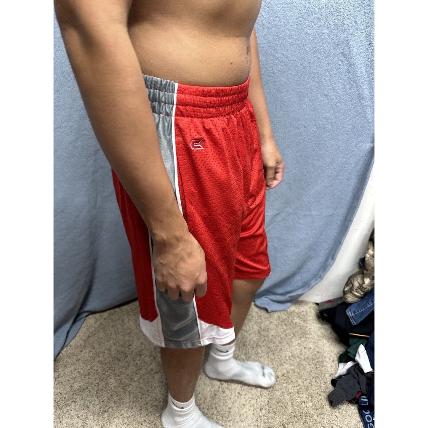 Men’s Red Ohio State Large Colosseum Athletic Shorts With Pockets