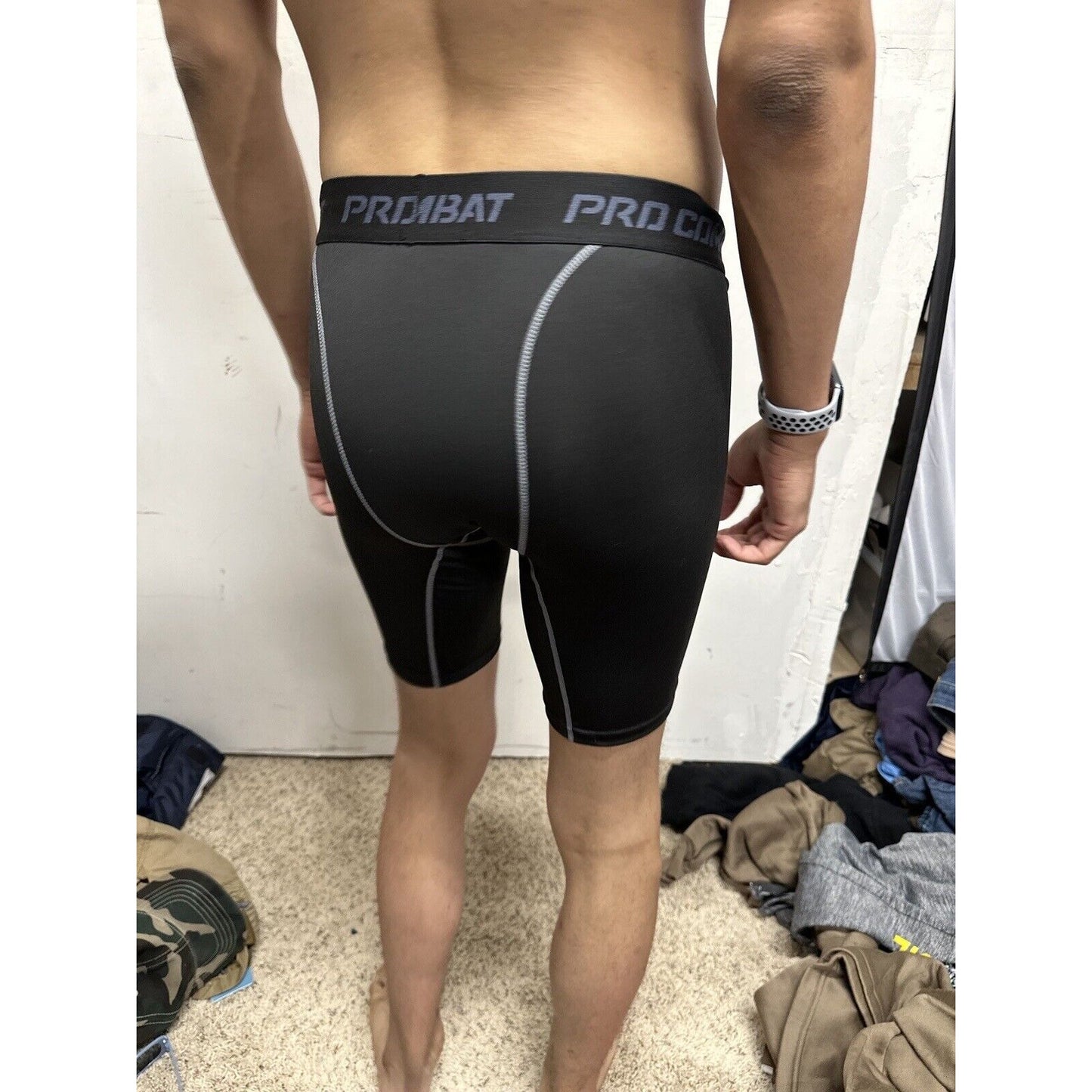 Men’s Pro Combat Medium Black Compression Shorts