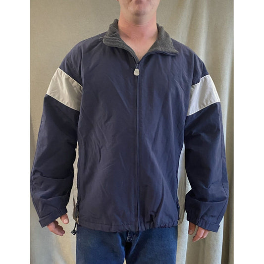 Old Navy Men’s Large Navy Blue Full-zip Varsity Jacket