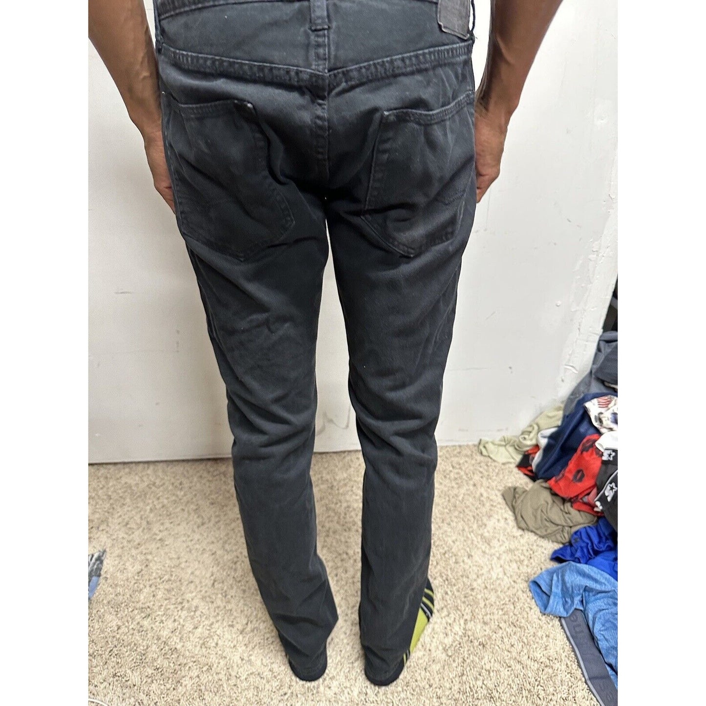 Men’s Black 30 X 34 American Eagle Slim Straight Jeans