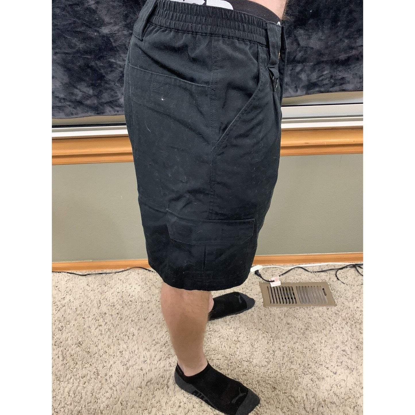 PROPPER Tactical Public Safety Mens Black Cargo Shorts Waist 34”