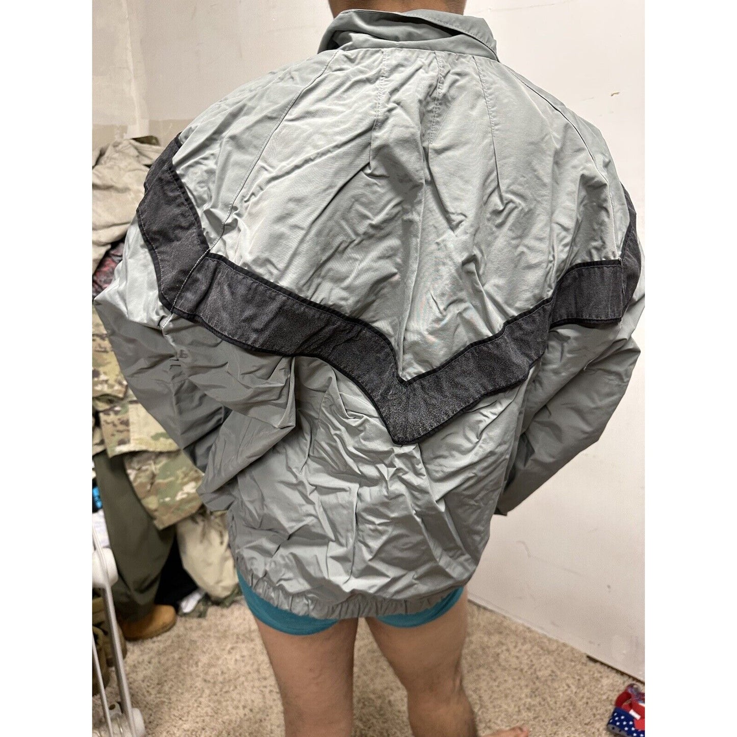 Men’s Army Pt Gray Jacket Small Long Uniform Top