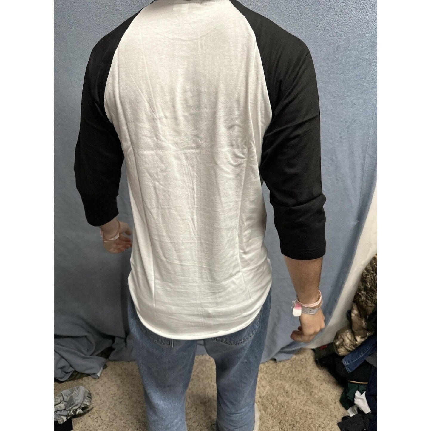 Men’s Black And White Champro Small Baseball Undershirt Jersey
