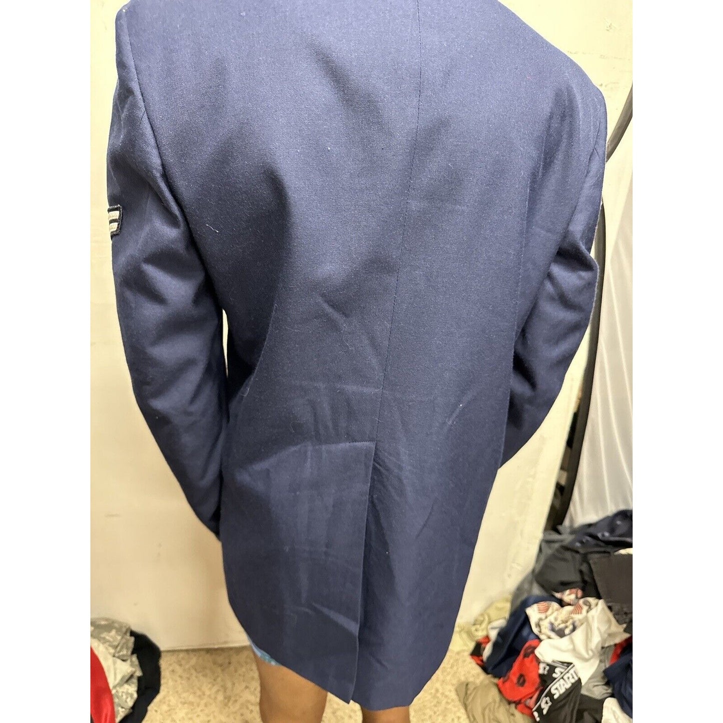 Men’s Air Force 40XL USAF Air Force Service Dress Coat Blue Enlisted Dscp