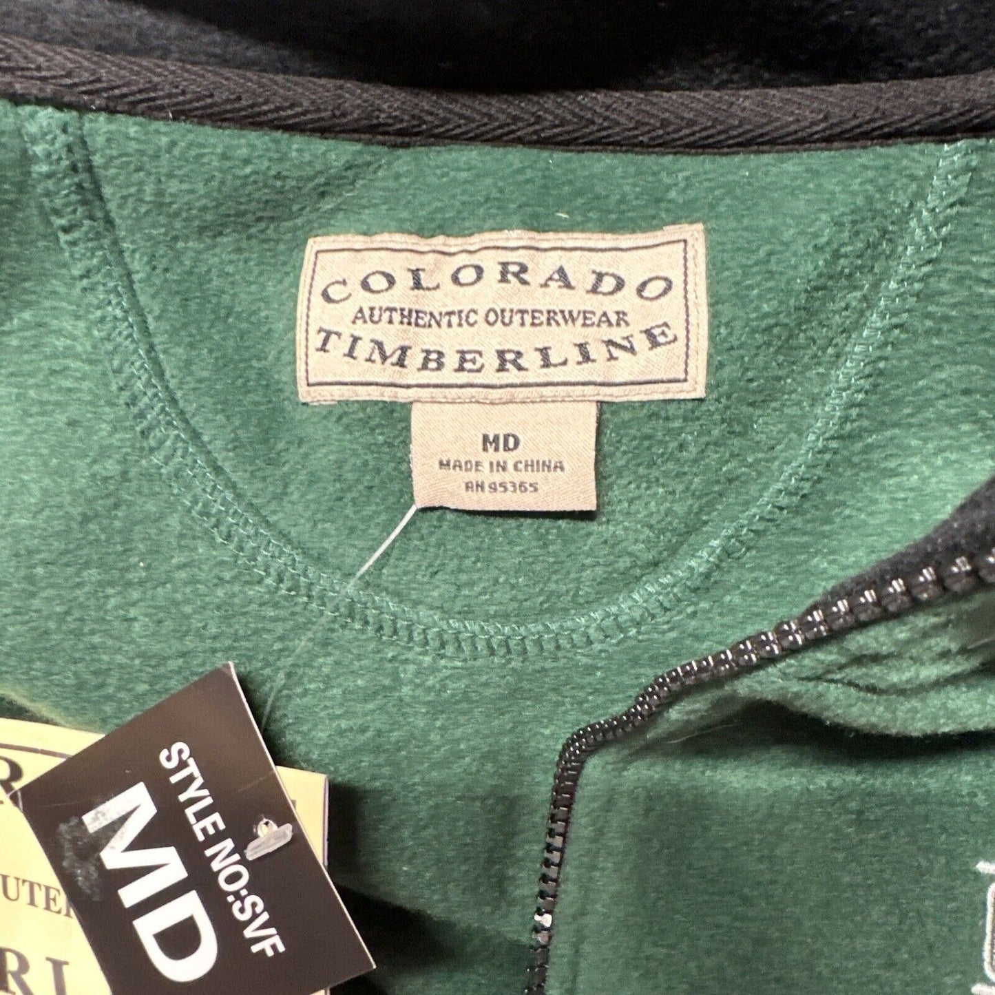 Men’s Green Colorado Timberline Full Zip Vest Medium Maine