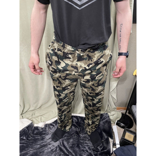Men’s Medium Cotton Camo Addiction Lounge Pants Sleepwear Pajamas