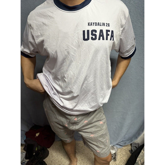 Men’s Large USAFa Air Force Academy Cadet Pt Uniform Shirt White