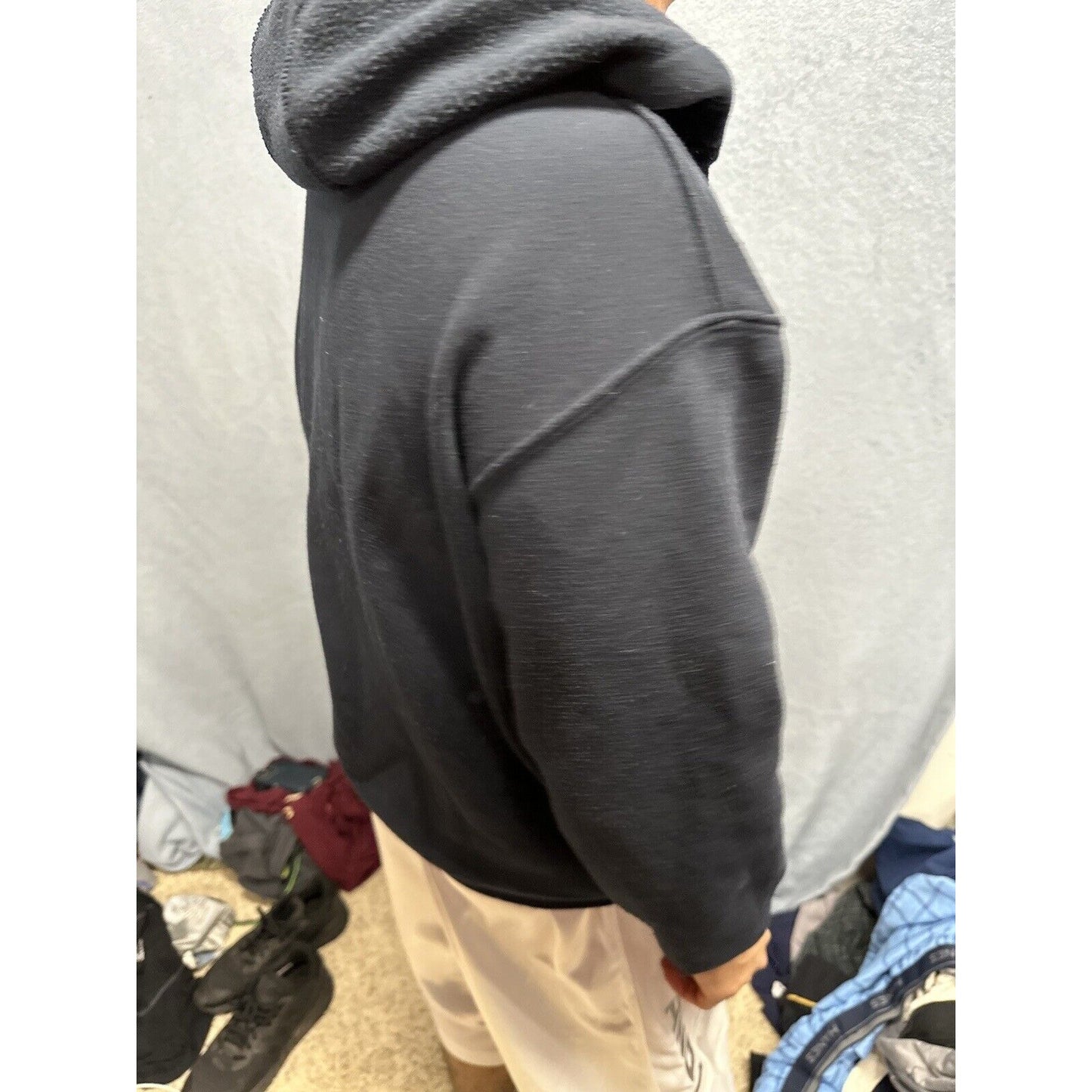 Men’s Dark Blue Full Zip Hoodie Las Vegas Medium DC Classic Polyester