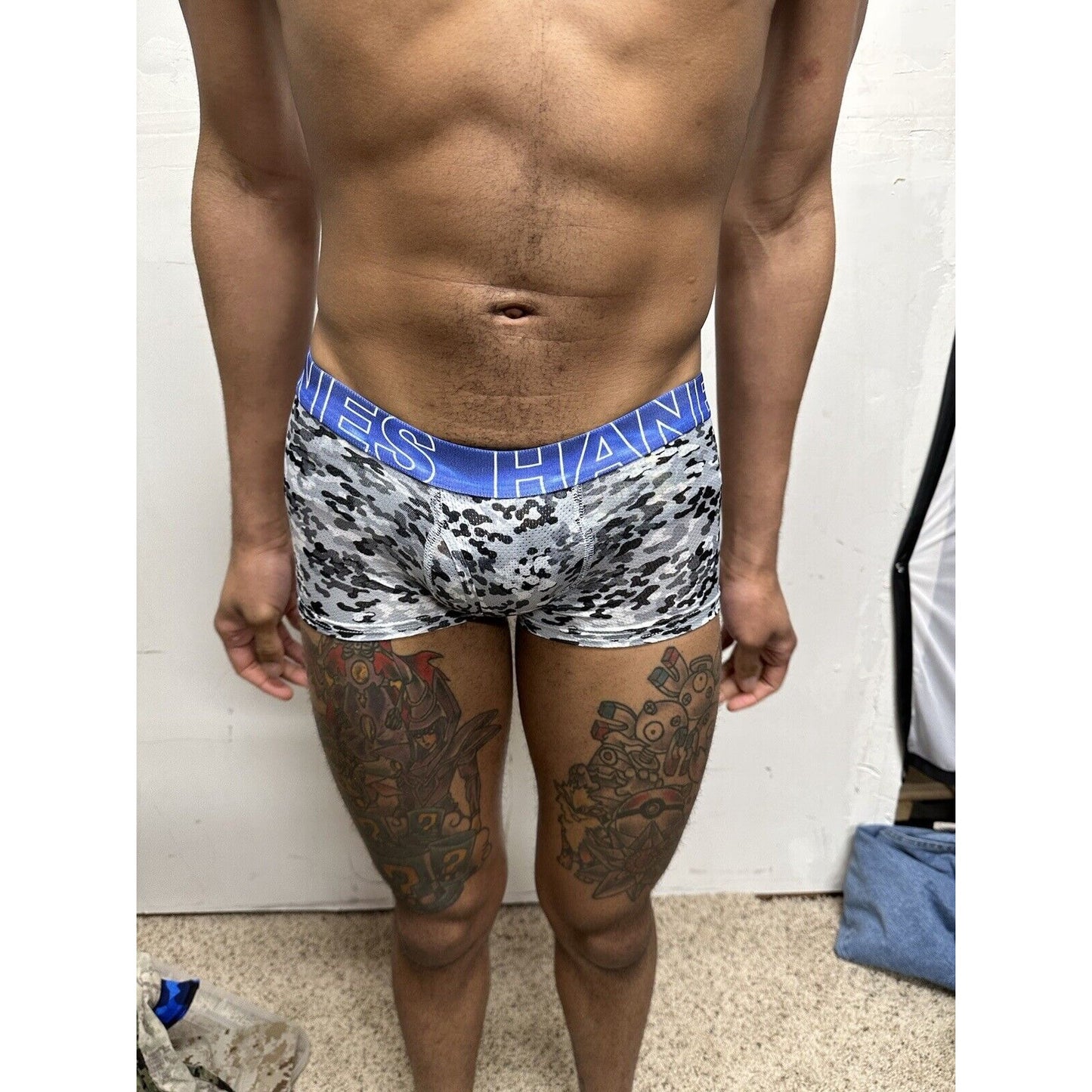 Boy’s small Hanes gray Camo boxer briefs