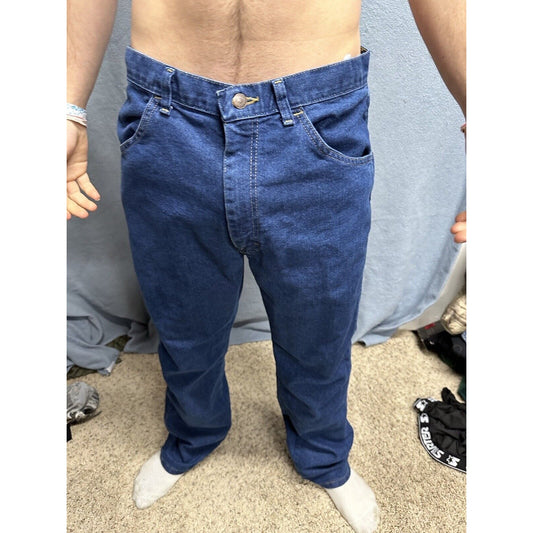 Men’s Wrangler Regular Fit 34 X 32 Blue Jeans