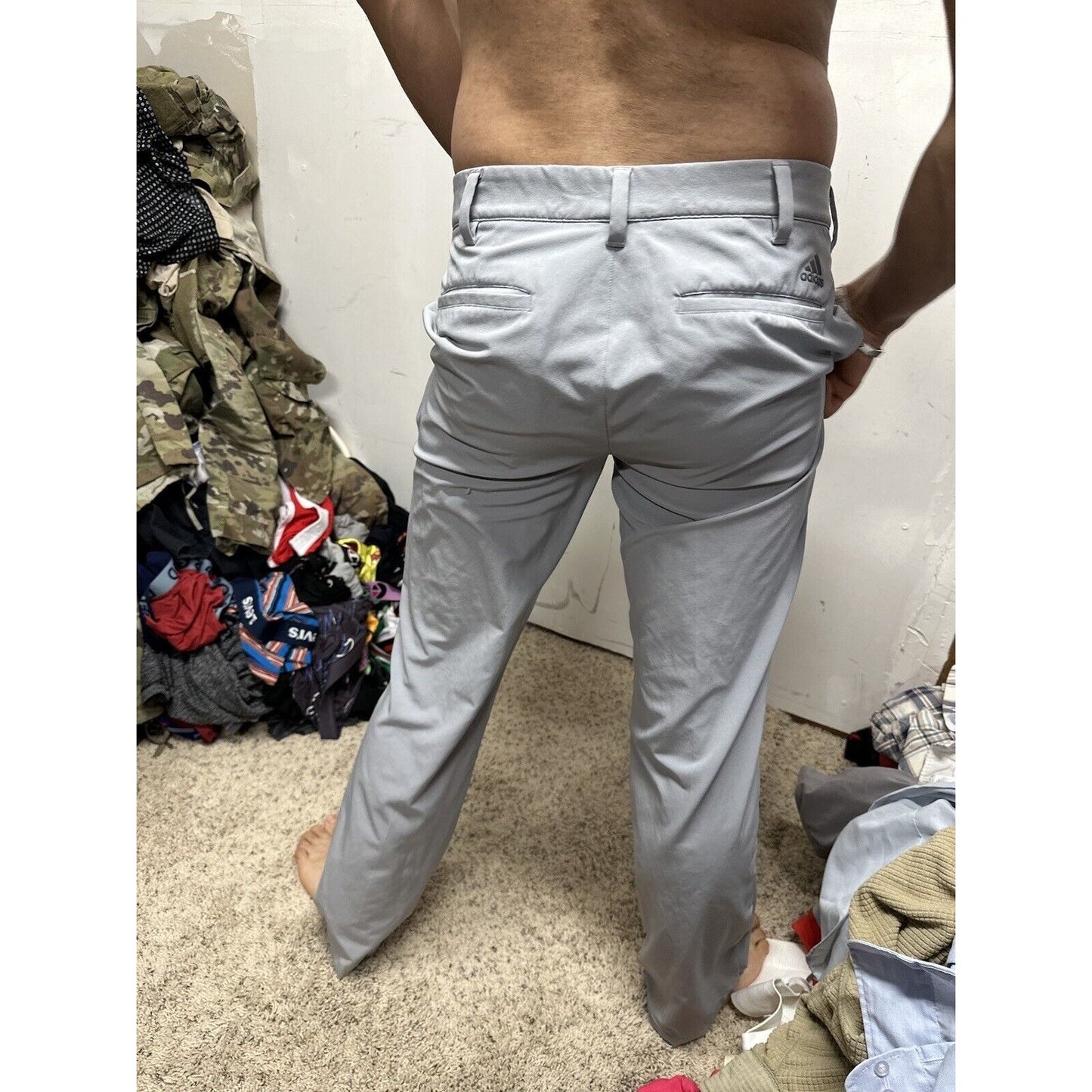 Men’s Adidas 30 X 32 Flex Pants Gray Very Soft