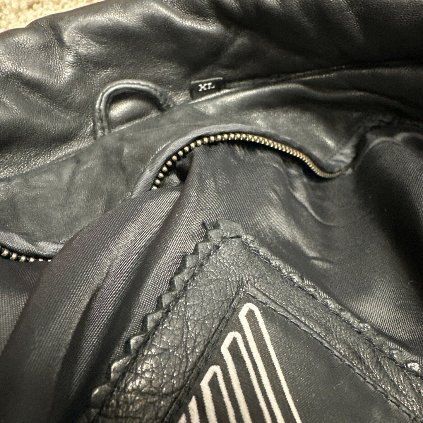 Men’s Tibor Leathers XL Leather Jacket Black Jacket Only