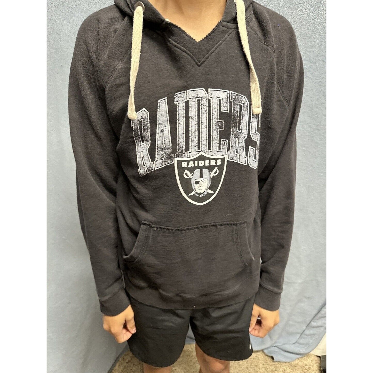 Men’s Black NFL Proline XL Fanatics Pullover Hoodie Raiders Football