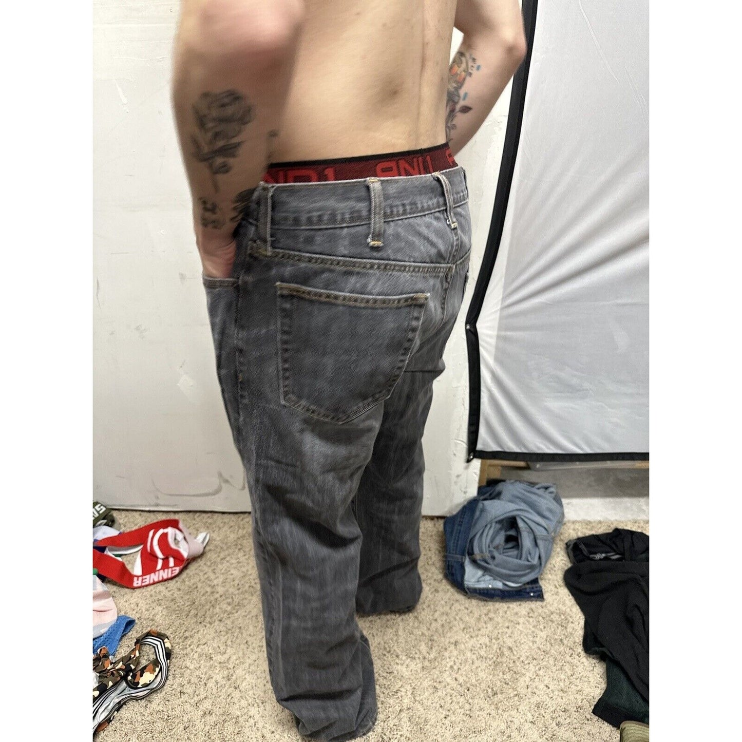 Men’s Gray Old Navy Boot Cut 36 X 32 Jeans