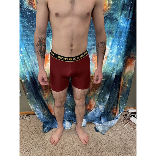 men's maroon rocawear small compression shorts New And Unworn