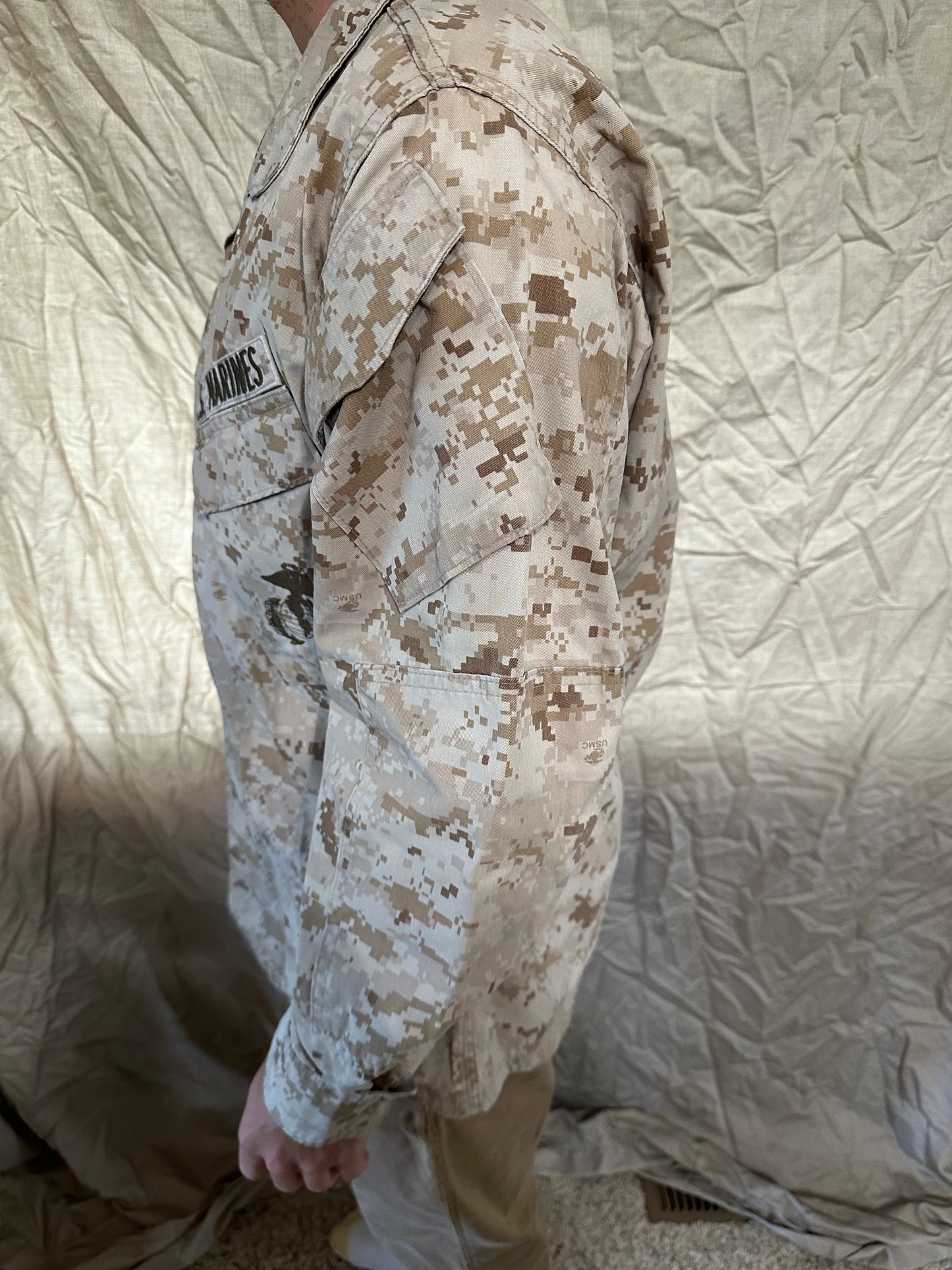 Men’s desert marpat usmc marine corps small regular blouse top