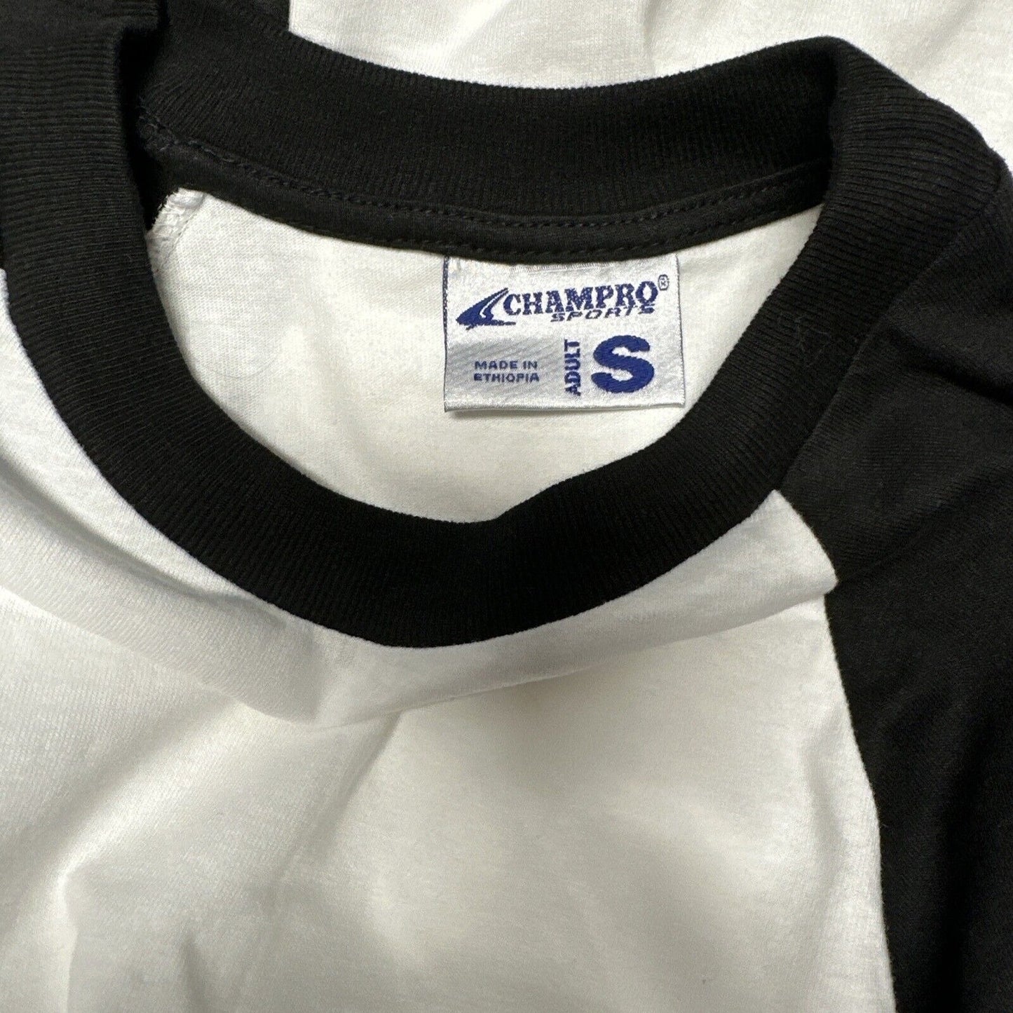 Men’s Black And White Champro Small Baseball Undershirt Jersey