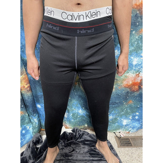 Men’s Hind XL Black Base Layer Pants Workout Running