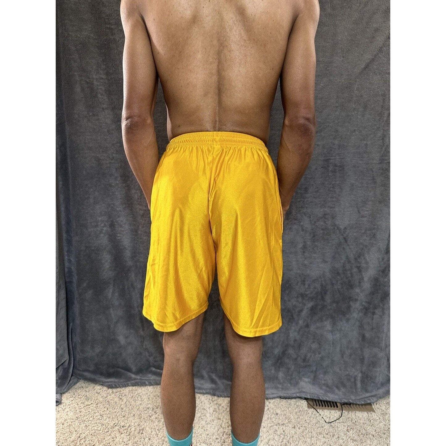 Men’s Gold Dazzle Medium Russell Athletic Shorts With Pockets