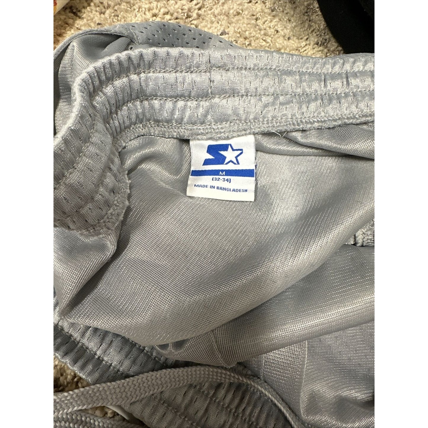 Men’s Gray Starter Medium Athletic Shorts With Pockets