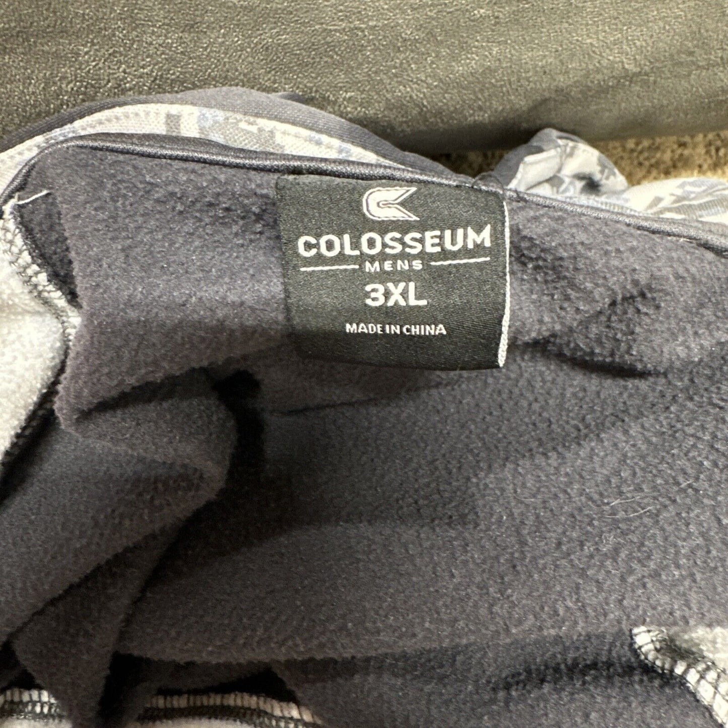 Men’s Colosseum 3XL Gray Camo Alabama Roll Tide Full Zip Hoodie Jacket