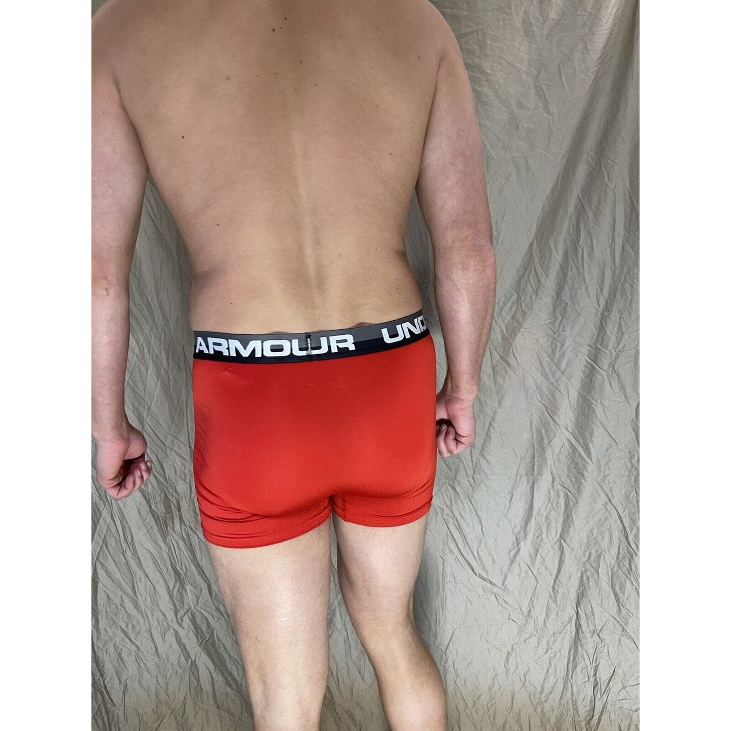 boys youth xl under armour boxerjock red with black and gray band