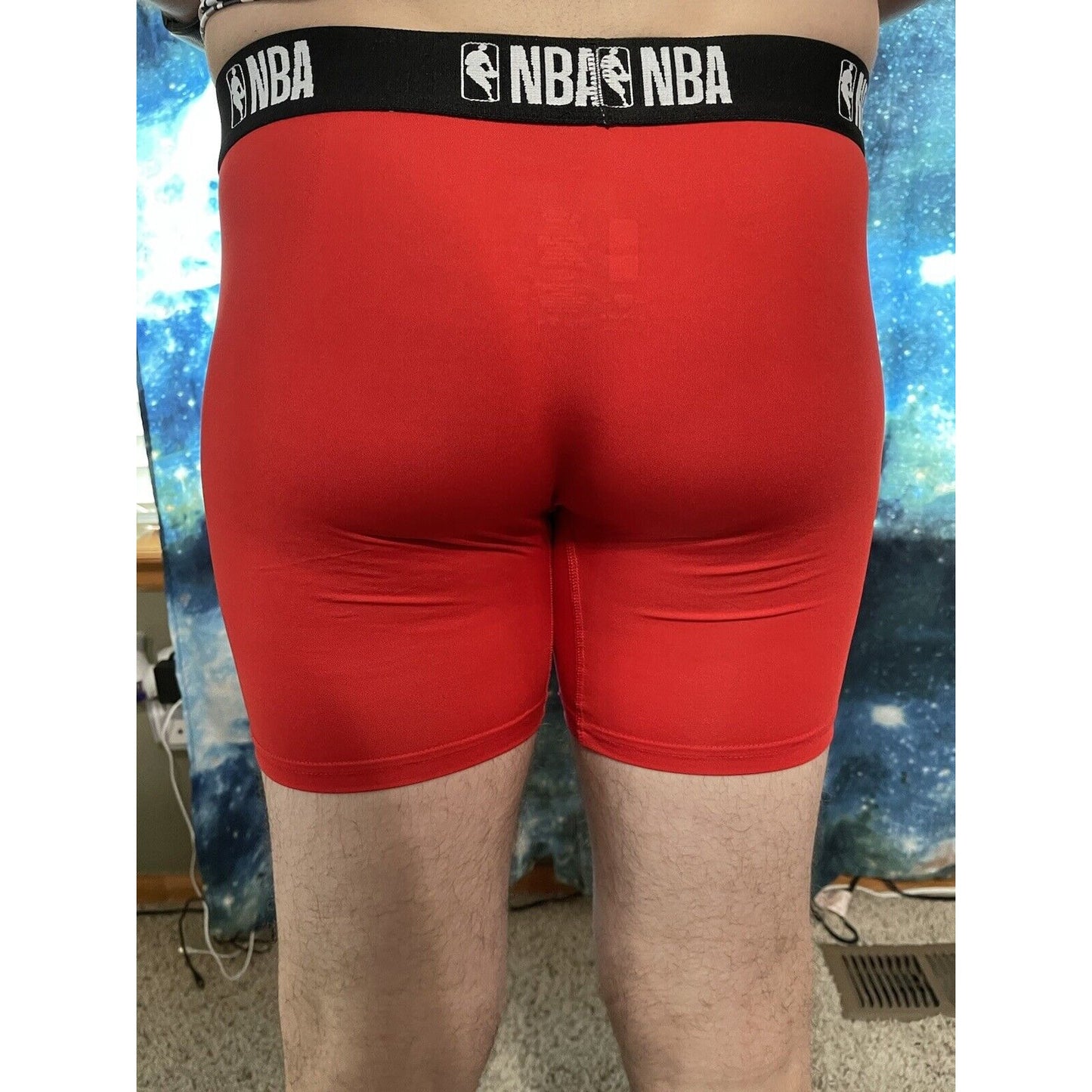 Men's NBA XL Red Compression Shorts