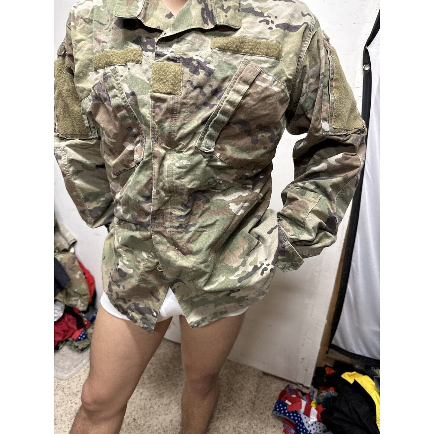 Men’s Ocp Army Combat Uniform Large Long Top Blouse Space Force