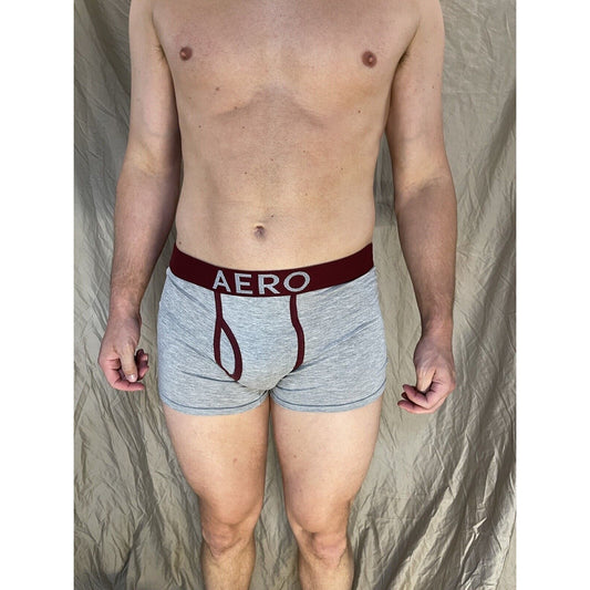 men's aero aeropostale Gray boxer brief