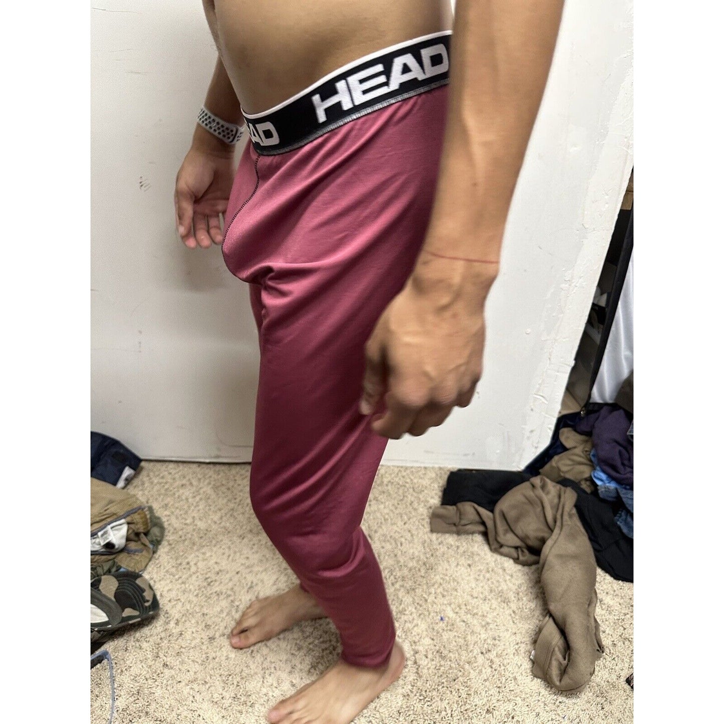 Men’s Large Head Pink Base Layer Pants