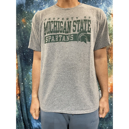 Men’s large gray michigan state spartans t-shirt