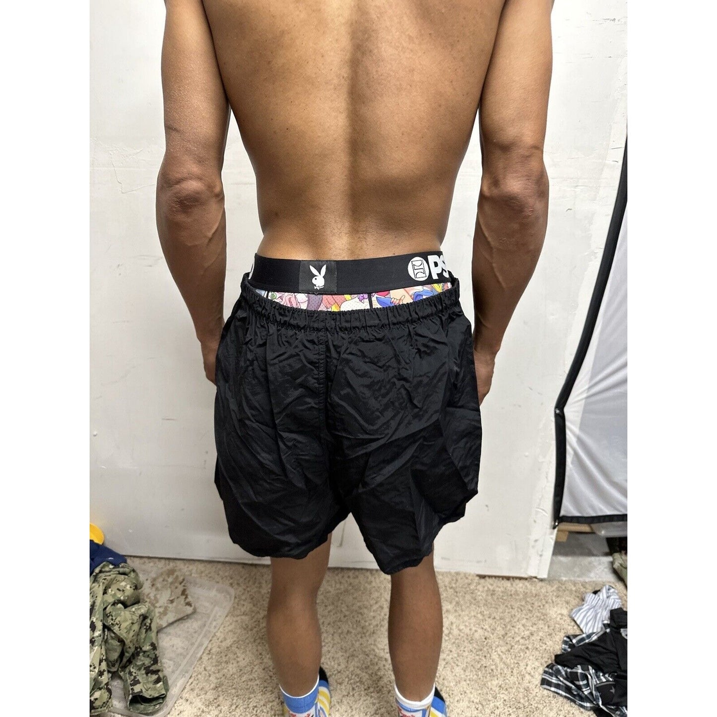 Men’s Army Pt Shorts Black Older Style Fits Like Large